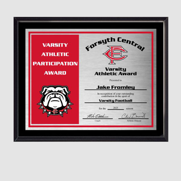 Certificate Plaque